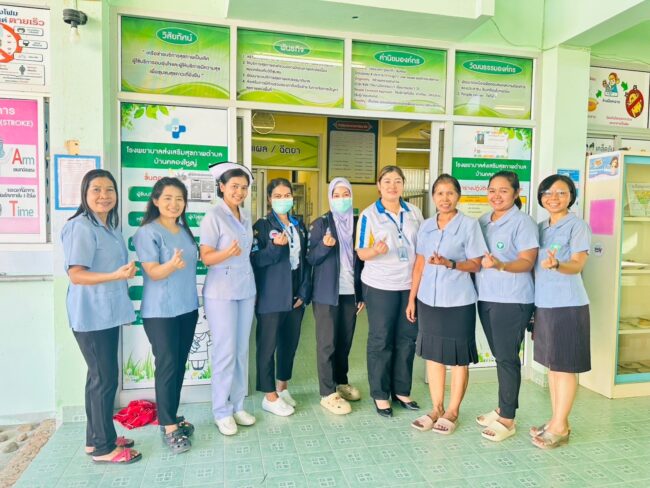 EKG สัญจร รพ.สต. บ้านคลองใหญ่ พัทลุง ธนบุรี เสริมรัฐ