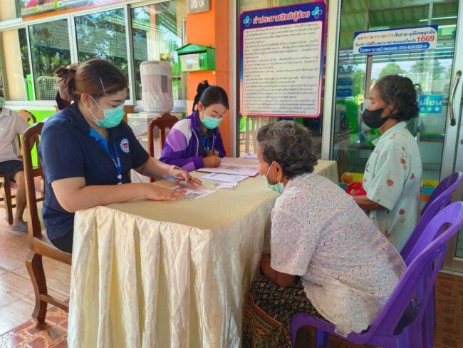 EKG สัญจร รพ.สต. บ้านตลิ่งชัน พัทลุง ธนบุรี เสริมรัฐ