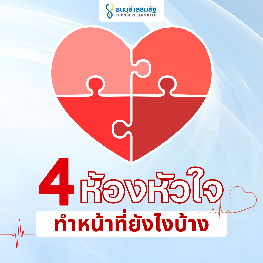 4 ห้องหัวใจทำหน้าที่ยังไงบ้าง